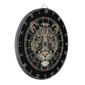 Golden Tiger Head Dartscheibe (Vorderseite Links)