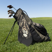 Golden Tiger Head Golfhandtuch (Gras)