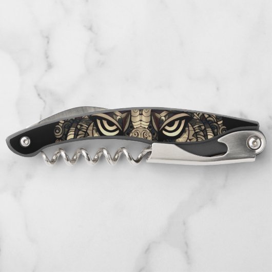 Golden Tiger Head Kellnermesser (Rückseite)