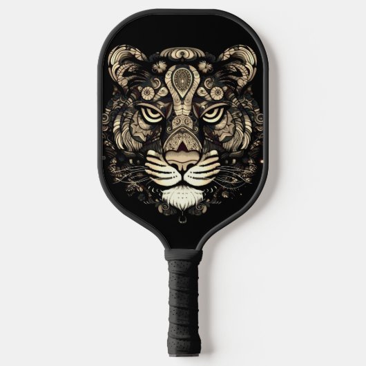Golden Tiger Head Pickleball Schläger (Vorderseite)