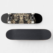 Golden Tiger Head Skateboard (Horizontal)