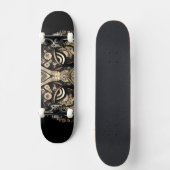 Golden Tiger Head Skateboard (Vorderseite)