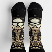 Golden Tiger Head Socken (Oben)