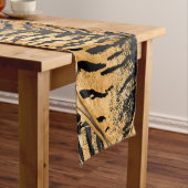 Golden Tiger Imitate Fell Cells Kurzer Tischläufer (Beispiel)