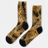 Golden Tiger Imitate Fell Cells Socken (Linkes Detail)