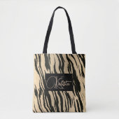 Golden Tiger Print Monogram Tasche (Vorderseite)