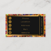 Golden Tiger Sonnenblumen Visitenkarte (Rückseite)