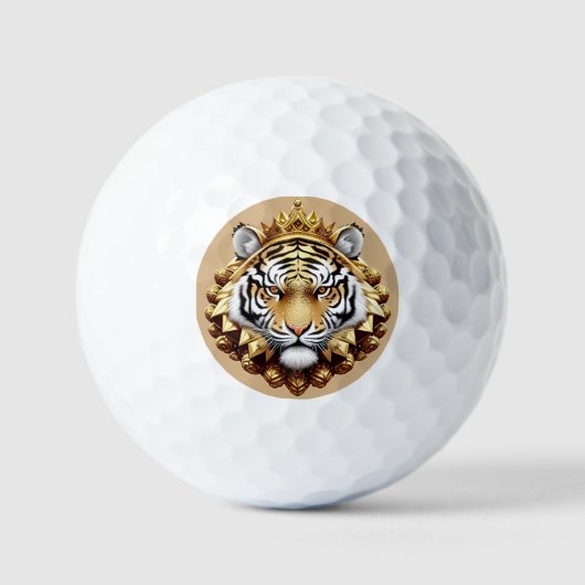 Golden Tiger Wappen Emblem Golfball (Vorderseite)