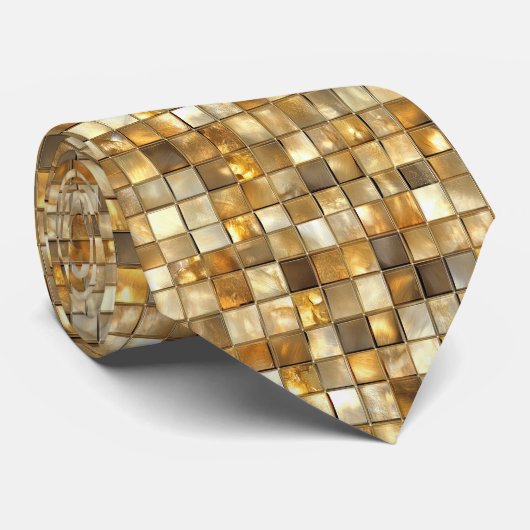 Golden Tile Krawatte (Gerollt)