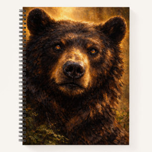 Golden Timber   Bären-Wildlife-Kunst   Notizbuch