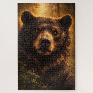 Golden Timber Bären-Wildlife-Kunst Puzzle