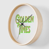 Golden Times Logo mit elegantem Design Uhr (Winkel)