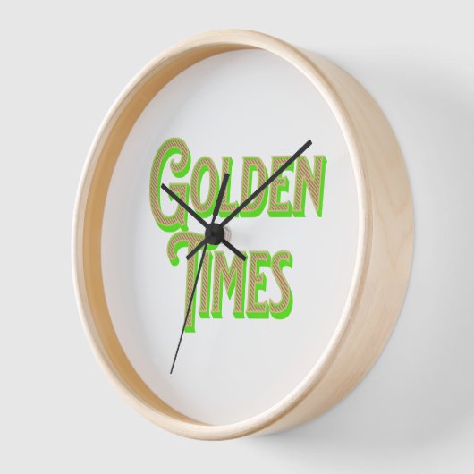 Golden Times Logo mit elegantem Design Uhr (Winkel)