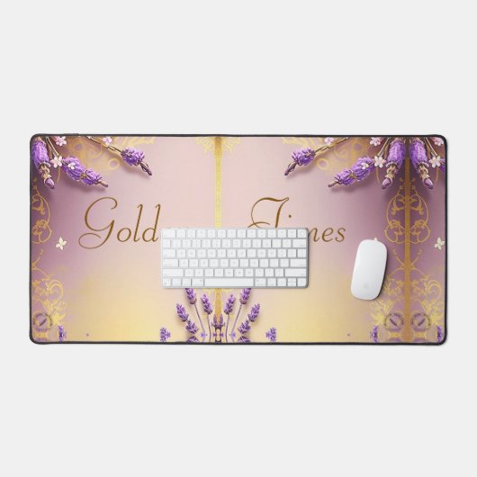 Golden Times Mel Mae Schmidt Stationery Schreibtischunterlage (Tastatur & Maus)