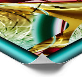 Golden Tinsel Spiral Poster (Ecke)