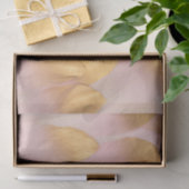 Golden Tipped Pink Feathers Seidenpapier (Geschenk)