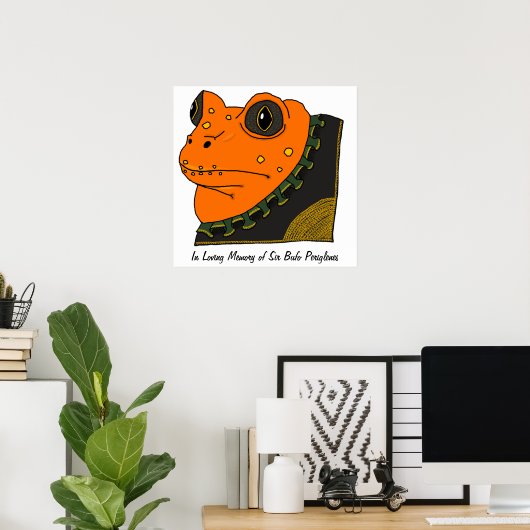 Golden Toad Memorial Poster (Heimbüro)
