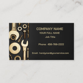 Golden Tools Handyman Visitenkarte