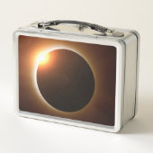 Golden Total Solar Eclipse Metall Brotdose (Rückseite)