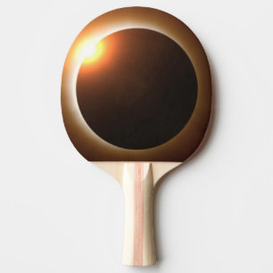 Golden Total Solar Eclipse Tischtennis Schläger