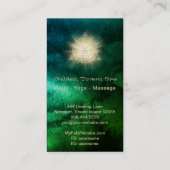 *~* Golden Totem Sacred Geometry Light Rays - Visitenkarte (Rückseite)