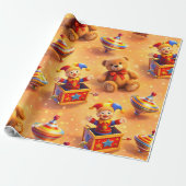 Golden toy box premium wrapping geschenkpapier (Ungerollt)