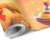 Golden toy box premium wrapping geschenkpapier (Rolleneckpunkt)