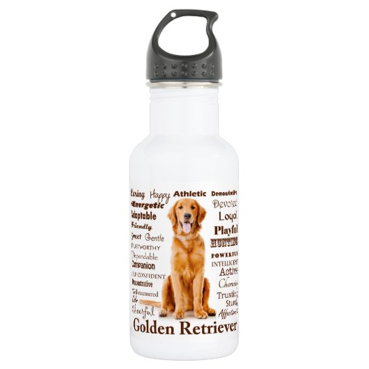 Golden Tracks Wasserflasche (Vorderseite)