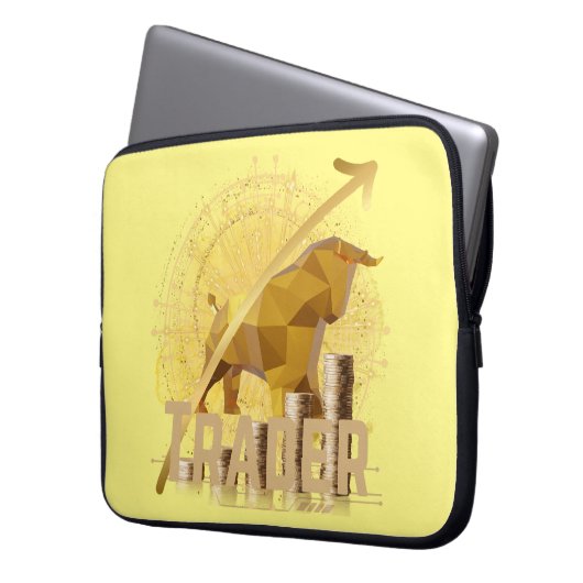 Golden Trader Laptopschutzhülle (Vorderseite Links)