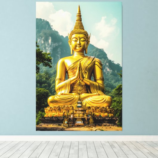 Golden Tranquility Leinwanddruck (Insitu (Holzboden))