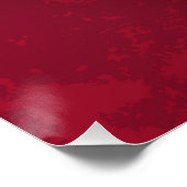 Golden Treble Cleve mit Rose Blume Poster (Ecke)