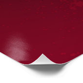 Golden Treble Cleve mit Rose Blume Poster (Ecke)