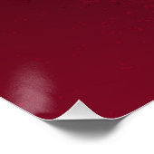 Golden Treble Cleve mit Rose Blume Poster (Ecke)
