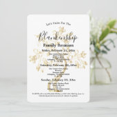 Golden Tree 3-Tage-Wiedersehen Einladung (Stehend Vorderseite)