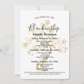 Golden Tree 3-Tage-Wiedersehen Einladung (Vorderseite)