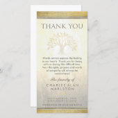 Golden Tree Beileid Danke Karte (Vorne/Hinten)