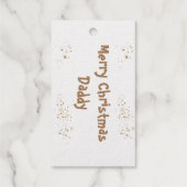 Golden Tree, Deer, Star Frory Christmas Daddy Geschenkanhänger (Rückseite)