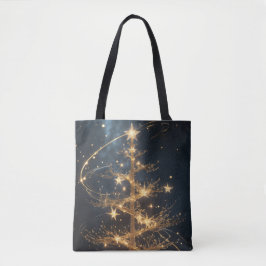 Golden Tree Glam Holiday Tote Bag Tasche