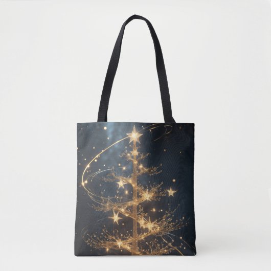 Golden Tree Glam Holiday Tote Bag Tasche (Vorderseite)
