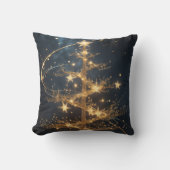 Golden Tree Glamour Throw Pillow Kissen (Vorderseite)
