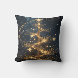 Golden Tree Glamour Throw Pillow Kissen