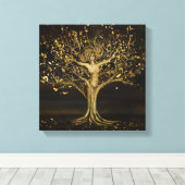 Golden Tree Goddess Leinwanddruck (Insitu (Holzboden))