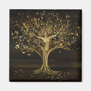 Golden Tree Goddess Magnet