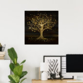 Golden Tree Goddess Poster (Heimbüro)