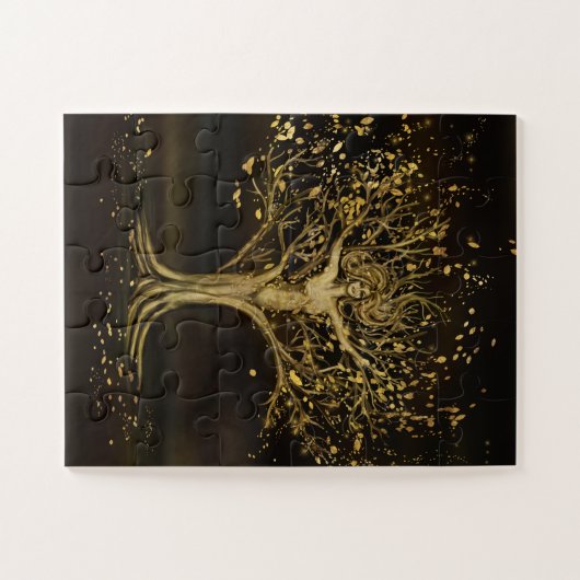 Golden Tree Goddess Puzzle (Horizontal)