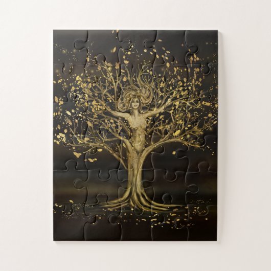 Golden Tree Goddess Puzzle (Vertikal)