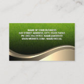 Golden Tree Logo | Grasblumengarten Visitenkarte (Rückseite)