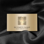 Golden Tree Logo Modern Gold Foil Visitenkarte