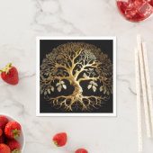 Golden Tree of Life Yggdrasil Serviette (Beispiel)