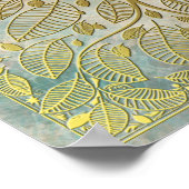 Golden Tree Reflektion Poster (Ecke)